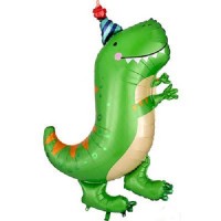 Шар фигура Динозавр зеленый